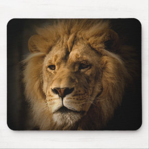 暗闇のmousepadのライオン マウスパッド