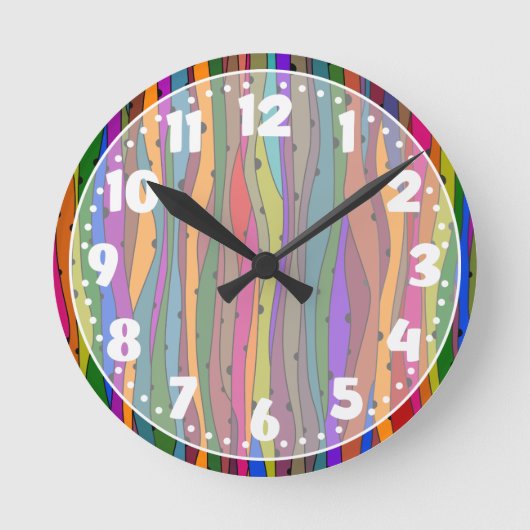 暗闇は時計を振ります ラウンド壁時計 (正面)