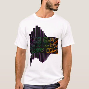 暗闇はDjays汚れた不潔な低音クラブDJを協力させます Tシャツ