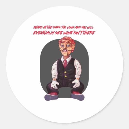 暗闇を凝視し過ぎると最終的に見る ラウンドシール (正面)