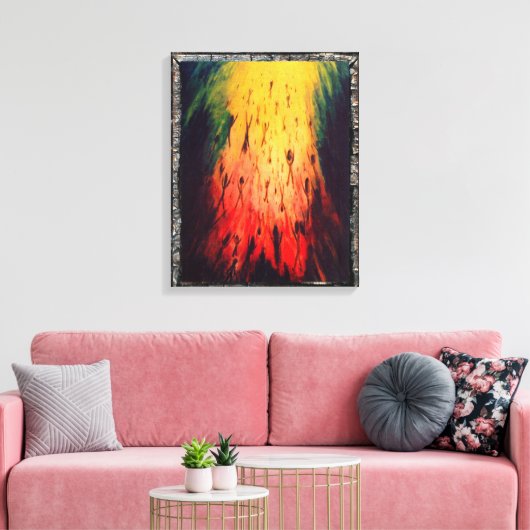 暗闇を残してライトを書き入れて下さい キャンバスプリント (インサイチュ (リビング))