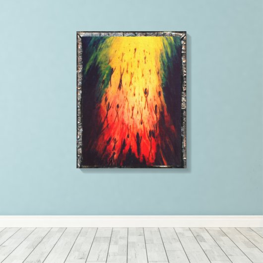 暗闇を残してライトを書き入れて下さい キャンバスプリント (インサイチュ (ウッドフロア))