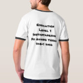 暗闇対魔法のミサイル Tシャツ (裏面フル)