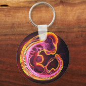 暗闇白熱［赤熱］光を放つ中の蛍光胚 キーホルダー (裏面)