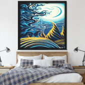 暗闇 キャンバスプリント (インサイチュ (寝室))