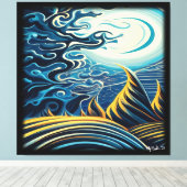 暗闇 キャンバスプリント (インサイチュ (ウッドフロア))