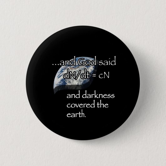 暗闇(地球) 缶バッジ (正面)