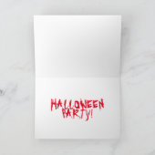 暗階段ハロウィーン招待状カード 招待状 (内部)