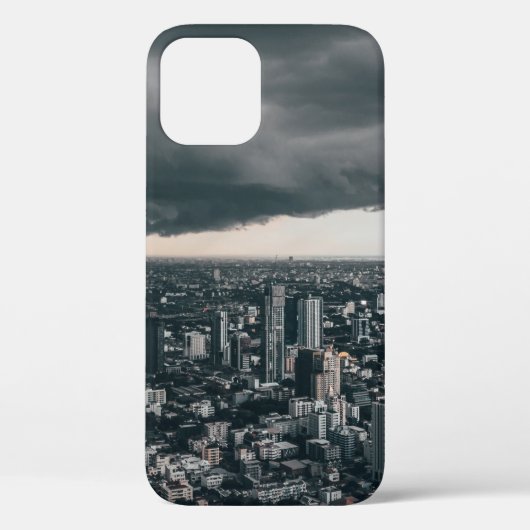 暗雲アベブシティ建物 Case-Mate iPhoneケース (裏面)