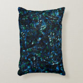 暗風変わりい背景と霞んだ輝きにモザイク アクセントクッション (正面(垂直))