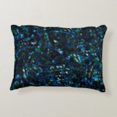 暗風変わりい背景と霞んだ輝きにモザイク アクセントクッション (裏面)