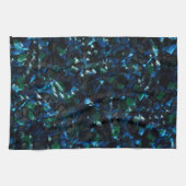 暗風変わりい背景と霞んだ輝きにモザイク キッチンタオル (横)