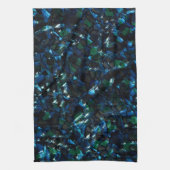 暗風変わりい背景と霞んだ輝きにモザイク キッチンタオル (縦)