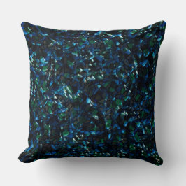 暗風変わりい背景と霞んだ輝きにモザイク クッション