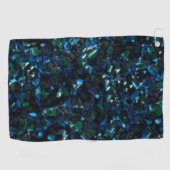 暗風変わりい背景と霞んだ輝きにモザイク ゴルフタオル (横)