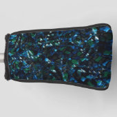 暗風変わりい背景と霞んだ輝きにモザイク ゴルフヘッドカバー (正面)