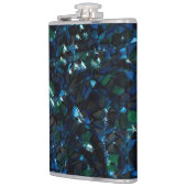 暗風変わりい背景と霞んだ輝きにモザイク フラスク (左)