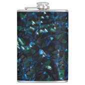 暗風変わりい背景と霞んだ輝きにモザイク フラスク (正面)