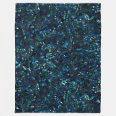 暗風変わりい背景と霞んだ輝きにモザイク フリースブランケット (正面)