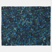 暗風変わりい背景と霞んだ輝きにモザイク フリースブランケット (正面(横))