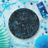 暗風変わりい背景と霞んだ輝きにモザイク ペーパープレート (パーティー)