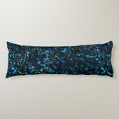 暗風変わりい背景と霞んだ輝きにモザイク ボディピロー (正面)