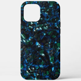 暗風変わりい背景と霞んだ輝きにモザイク iPhone 12 PRO MAX ケース