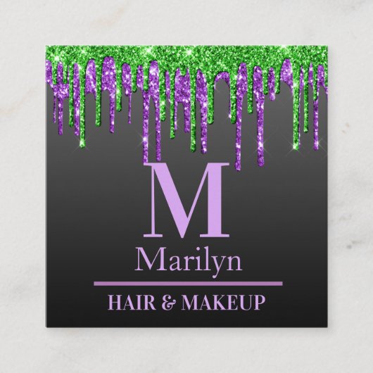 暗黒と不気味ハロウィン スクエア名刺 (正面)