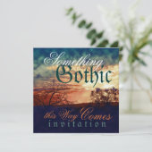 暗黒と嵐のゴシックのハロウィン結婚ズ 招待状 (スタンド正面)