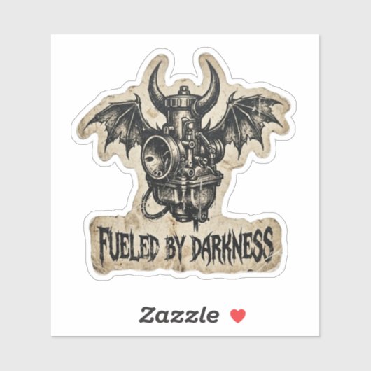暗黒に燃える悪魔のキャブレター デカール (シート)