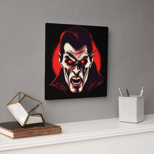 暗黒の主 スクエア壁時計 (オフィス)