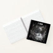 暗黒の森 |森の木の雪のスパイラルノート ノートブック (内部)