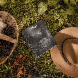 暗黒の森 |森の木の雪のノート ノートブック