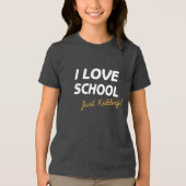 暗黒を使って学校が好きだ トライブレンドＴシャツ (正面)