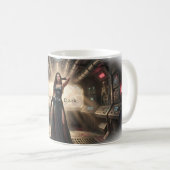 暗黒を統べるゴシック戦士マグカップ コーヒーマグカップ (正面右)