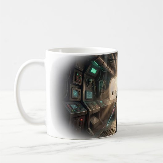 暗黒を統べるゴシック戦士マグカップ コーヒーマグカップ (左)