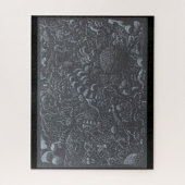 暗黒世界の銀のインクの風景 ジグソーパズル (縦)