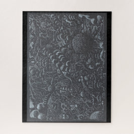 暗黒世界の銀のインクの風景 ジグソーパズル