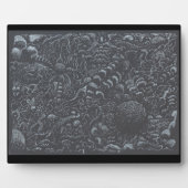 暗黒世界の銀のインクの風景 フォトプラーク (正面)