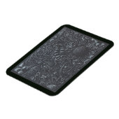 暗黒世界の銀のインクの風景 マグネット (左側)