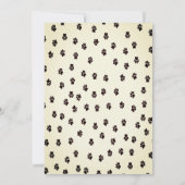 暗黒猫の誕生日パーティーの招待状 招待状 (裏面)