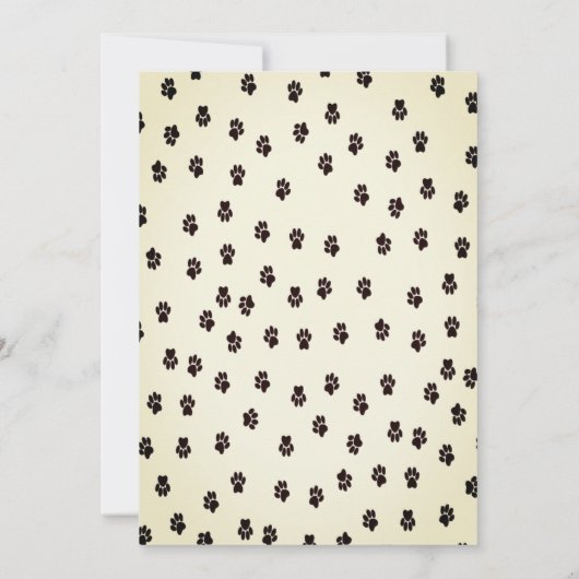 暗黒猫の誕生日パーティーの招待状 招待状 (裏面)