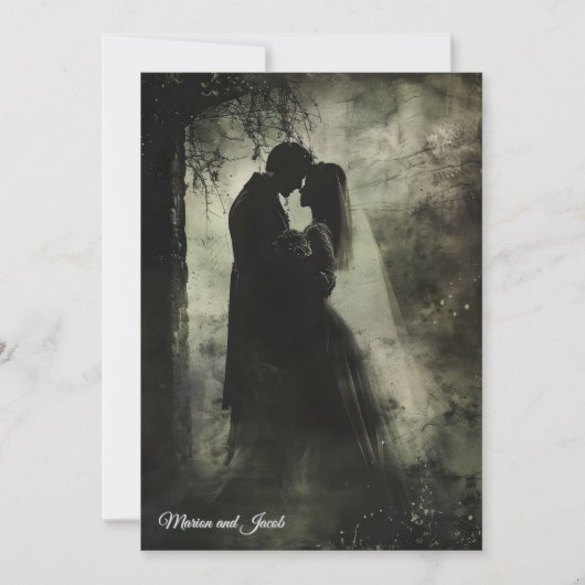 暗黒結婚の神秘的ゴシック 招待状 (正面)