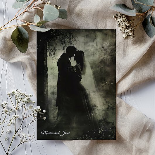 暗黒結婚の神秘的ゴシック 招待状