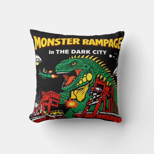 暗黒都市のモンスターバトル クッション (正面)