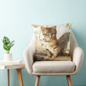 暗黒鉛筆のスケッチに猫は全て黒い クッション (椅子)