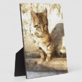 暗黒鉛筆のスケッチに猫は全て黒い フォトプラーク (側面)