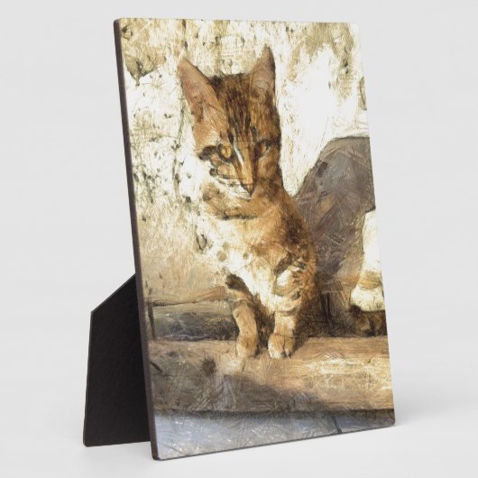 暗黒鉛筆のスケッチに猫は全て黒い フォトプラーク (側面)