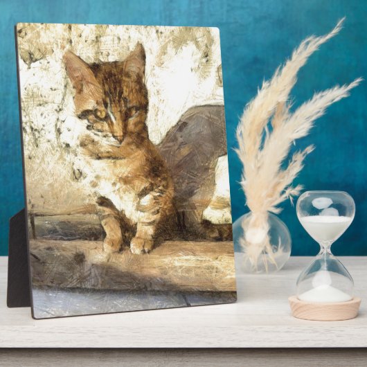 暗黒鉛筆のスケッチに猫は全て黒い フォトプラーク (側面)