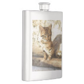 暗黒鉛筆のスケッチに猫は全て黒い フラスク (右)